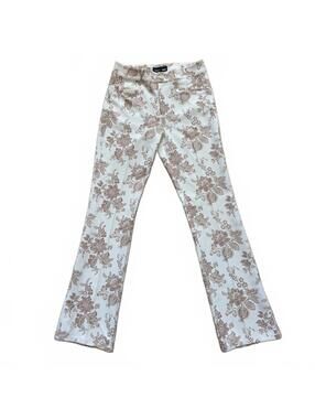 Sanderson of London x Paige Naomi Trousers Pants Floral White Women's Size 4